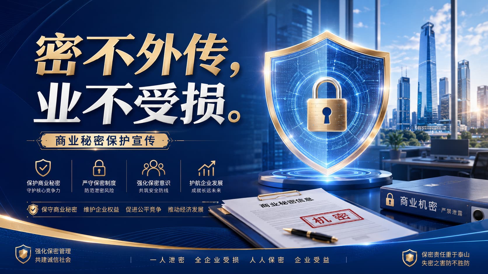 商业秘密保护宣传海报